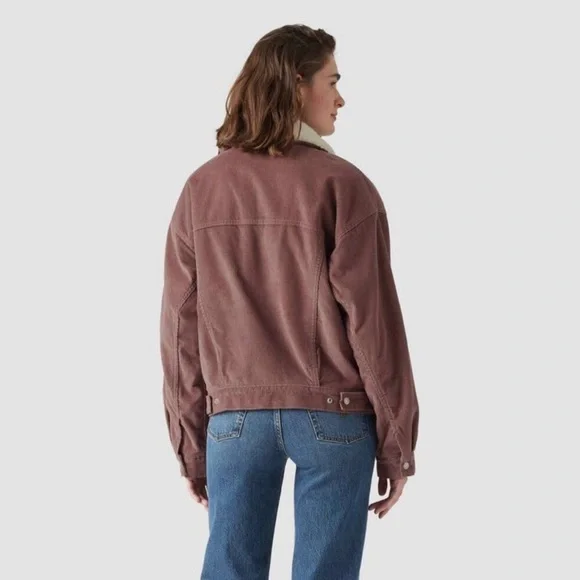 Levi's Women's Brown Sherpa Jean Jacket - Picture 2 of 2